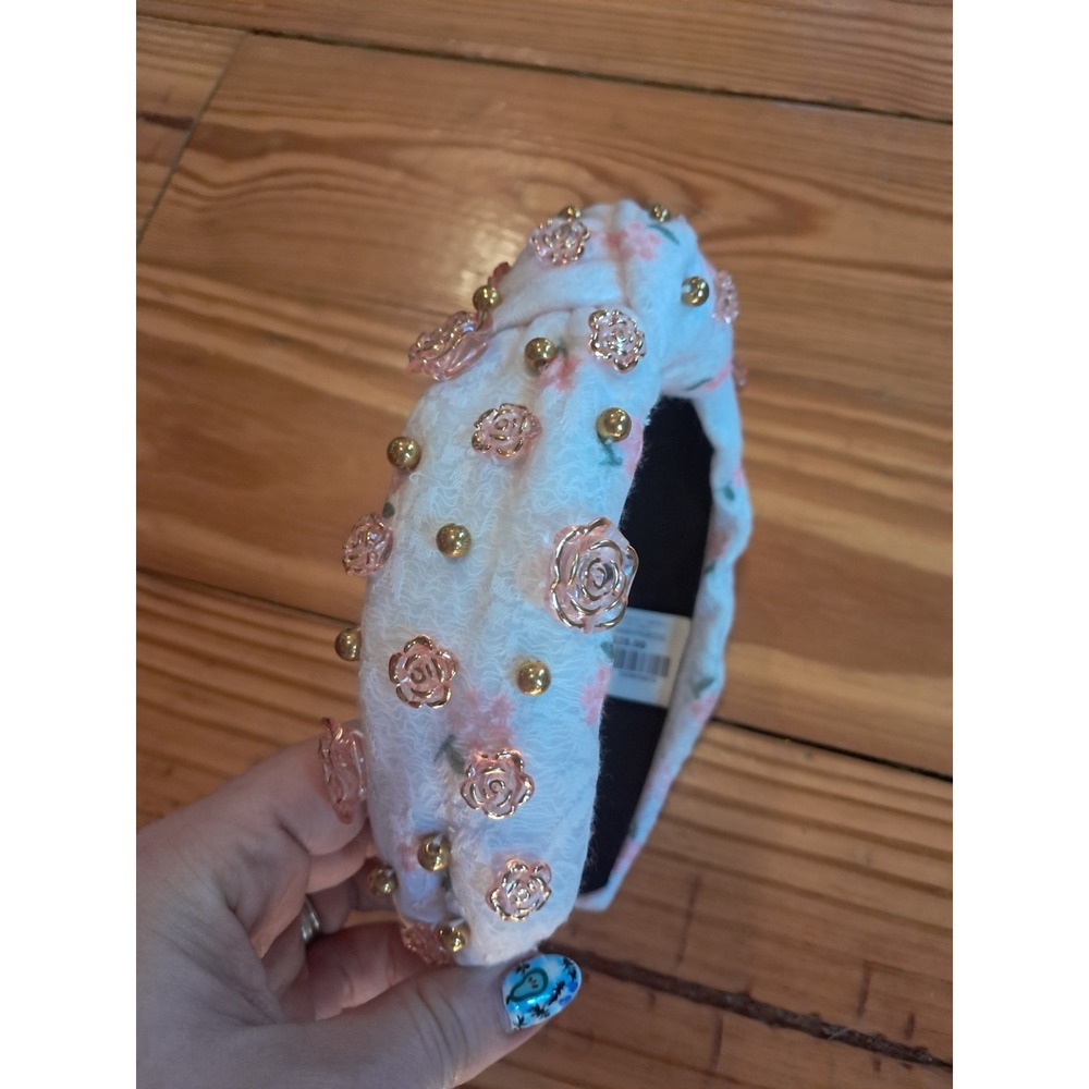 Brianna Cannon Pink Rose Headband  5f